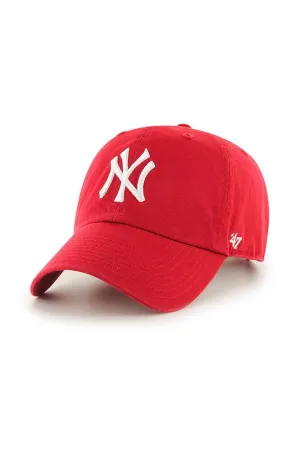'47 New York Yankees Clean Up Hat in Red | B-RGW17GWS-RD