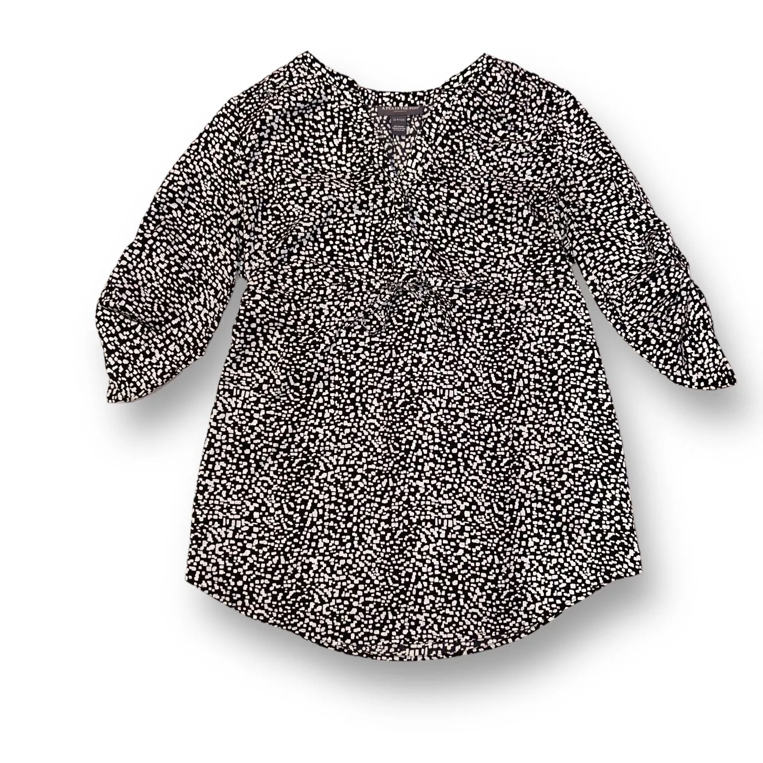 A Pea in the Pod Size S Black & White Maternity Top