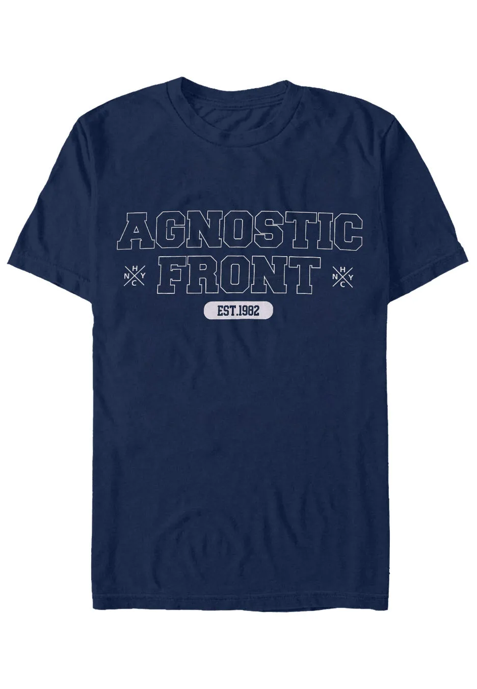 Agnostic Front - Baseball Logo Navy - T-Shirt