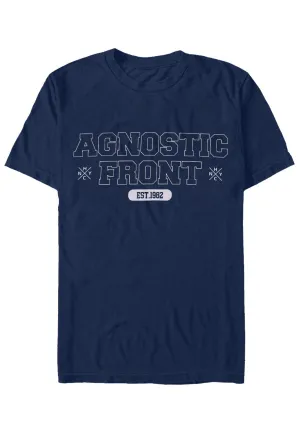 Agnostic Front - Baseball Logo Navy - T-Shirt