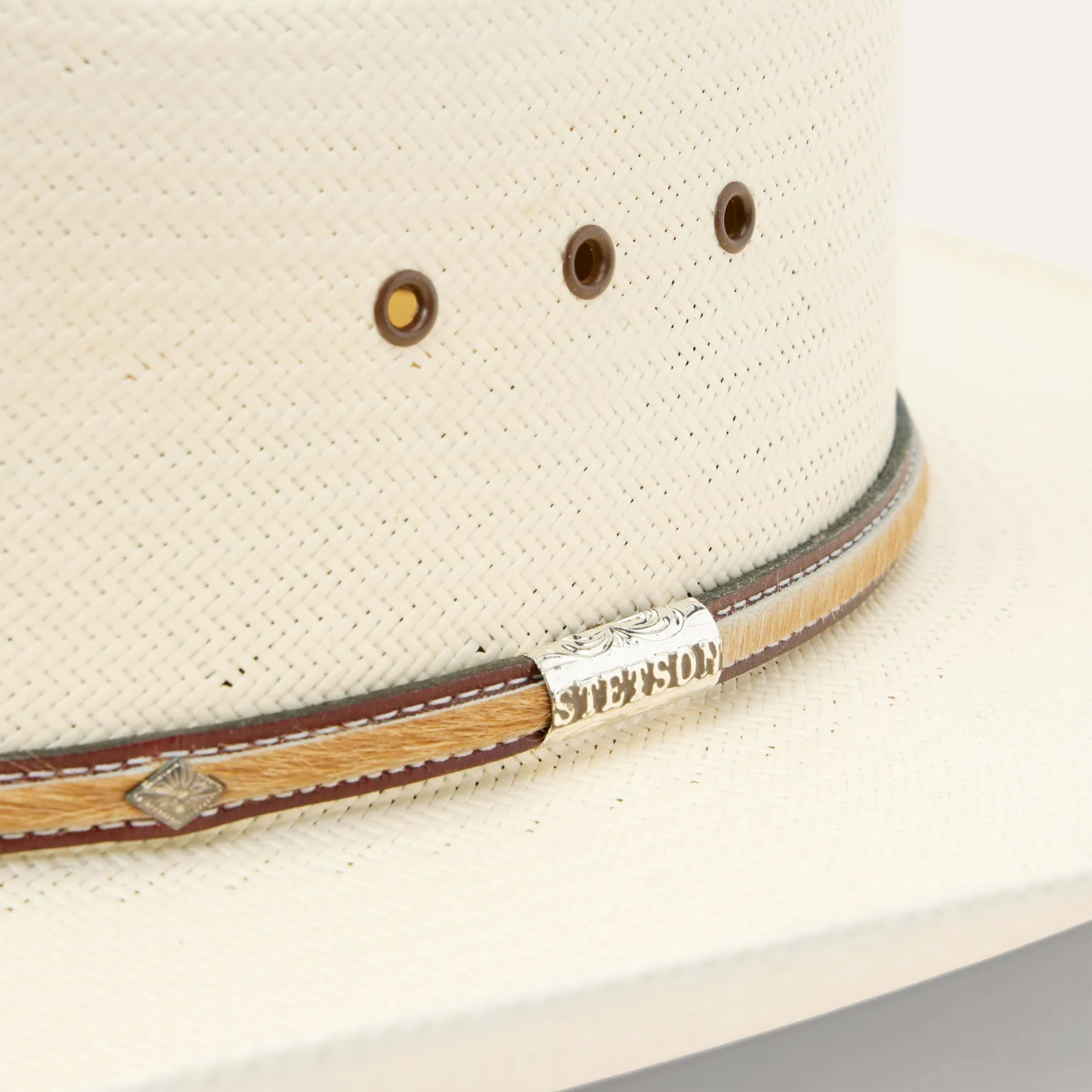 Angus 10X Straw Cowboy Hat -STETSON