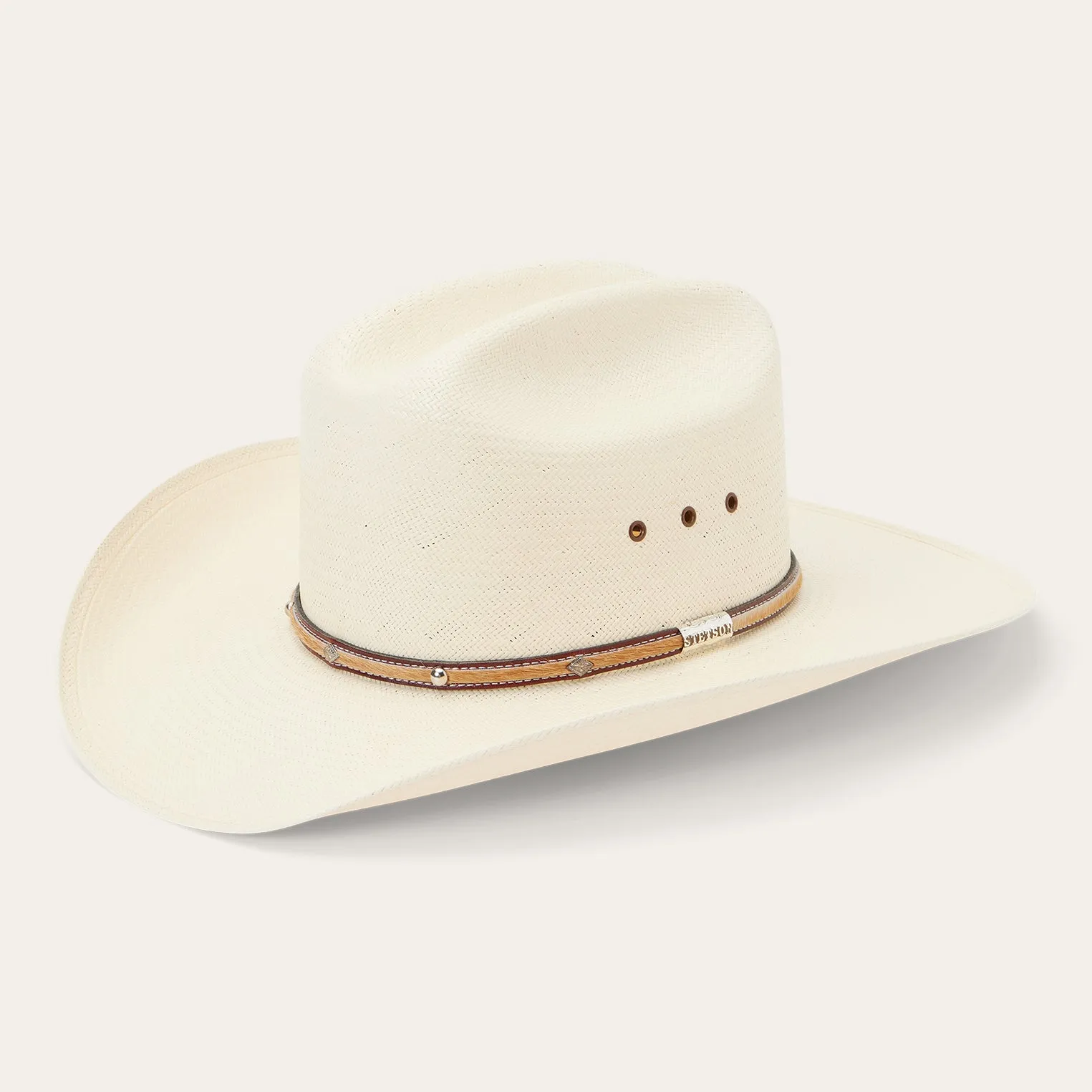 Angus 10X Straw Cowboy Hat -STETSON