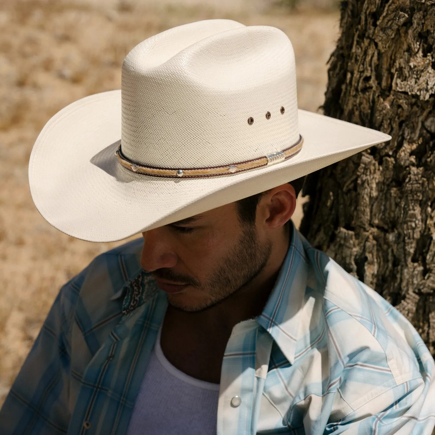 Angus 10X Straw Cowboy Hat -STETSON