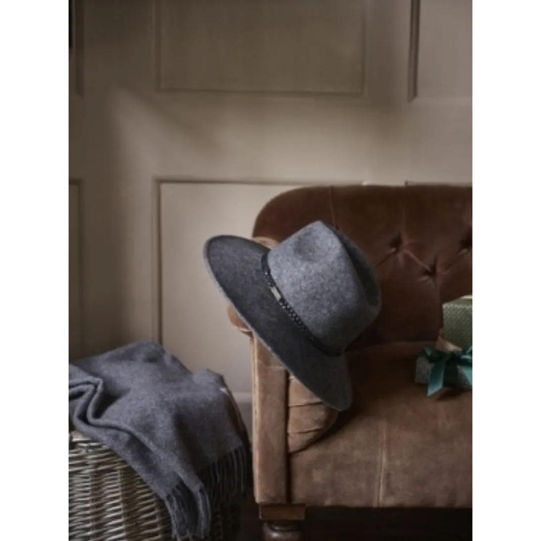 Barbour Tack Fedora Charcoal Grey LHA0217GY71