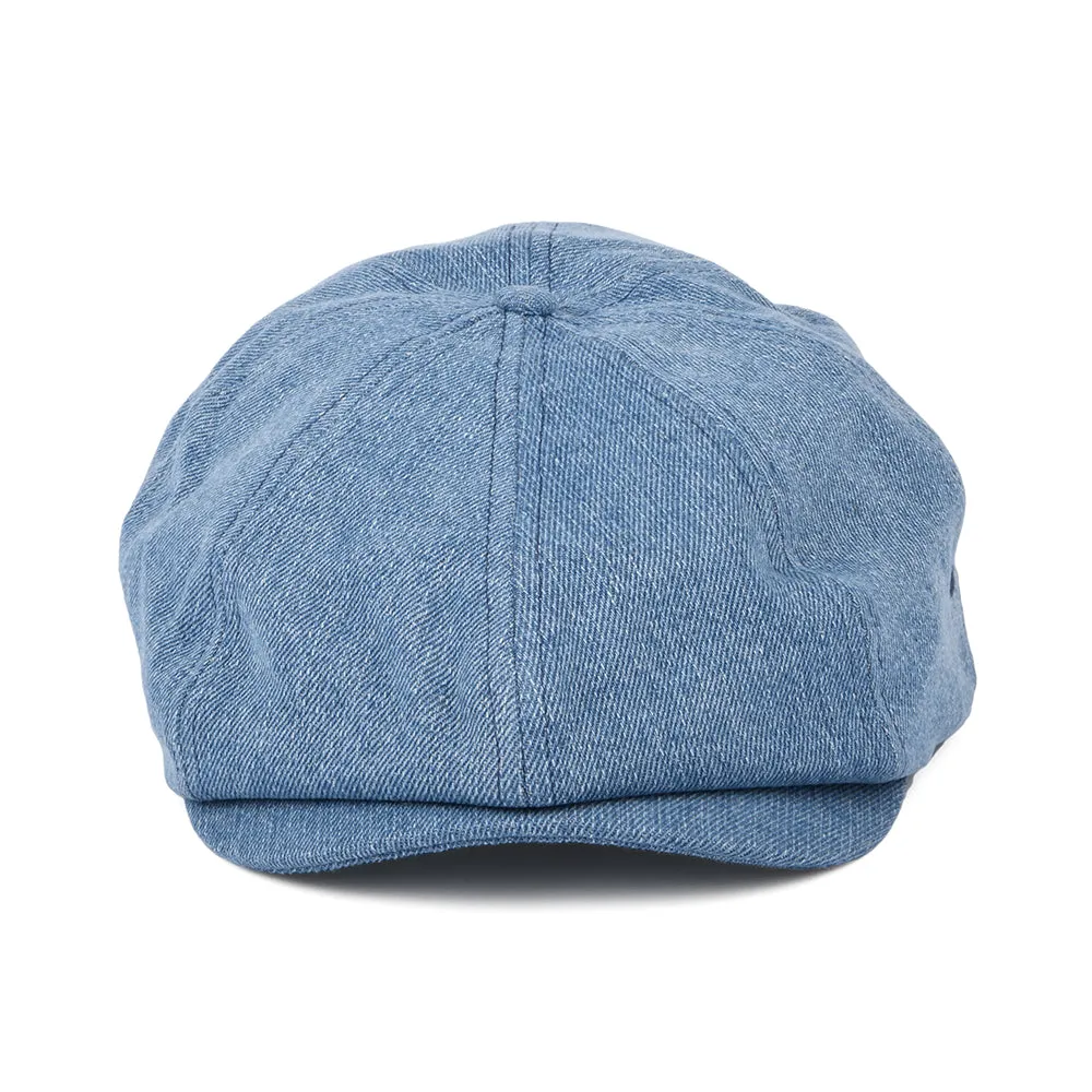 Brixton Hats Brood Lightweight Newsboy Cap - Washed Denim