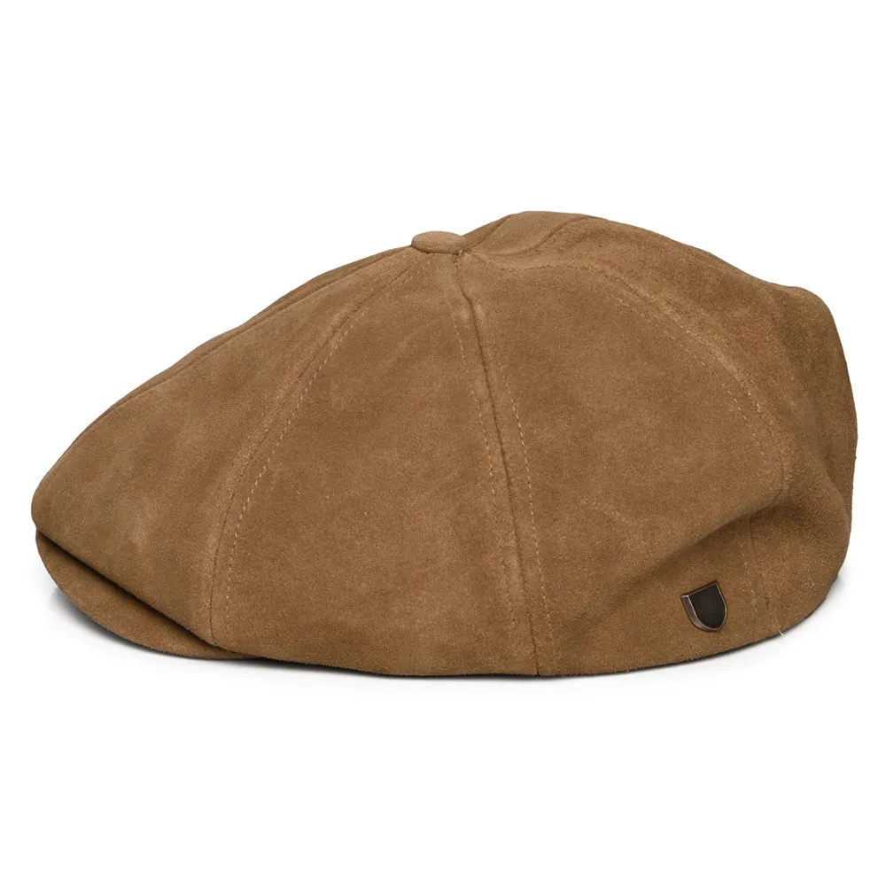 Brixton Hats Brood Reserve Suede Newsboy Cap - Toffee