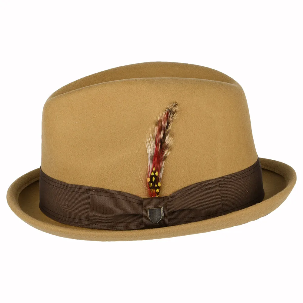 Brixton Hats Gain Wool Felt Trilby Hat - Desert Sand