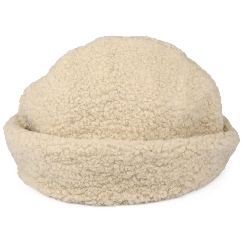 Brixton Hats Ginsburg Faux Sherpa Winter Hat - Oatmeal