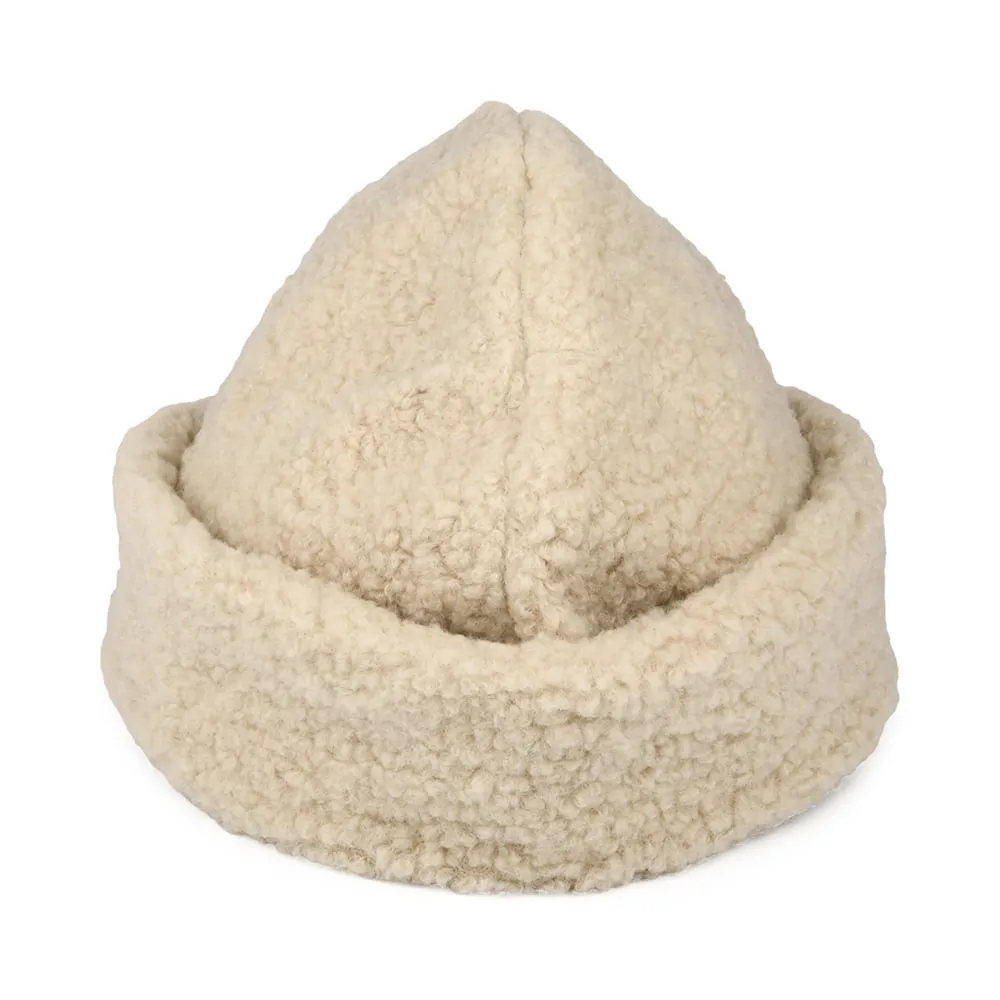 Brixton Hats Ginsburg Faux Sherpa Winter Hat - Oatmeal