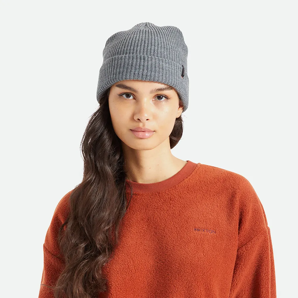 Brixton Hats Heist Cuffed Beanie Hat - Dark Grey