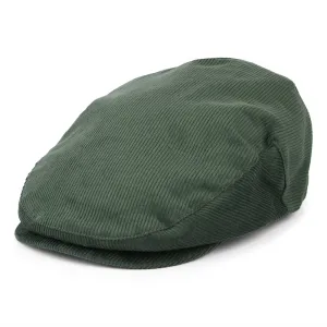 Brixton Hats Hooligan Corduroy Flat Cap - Pine Green