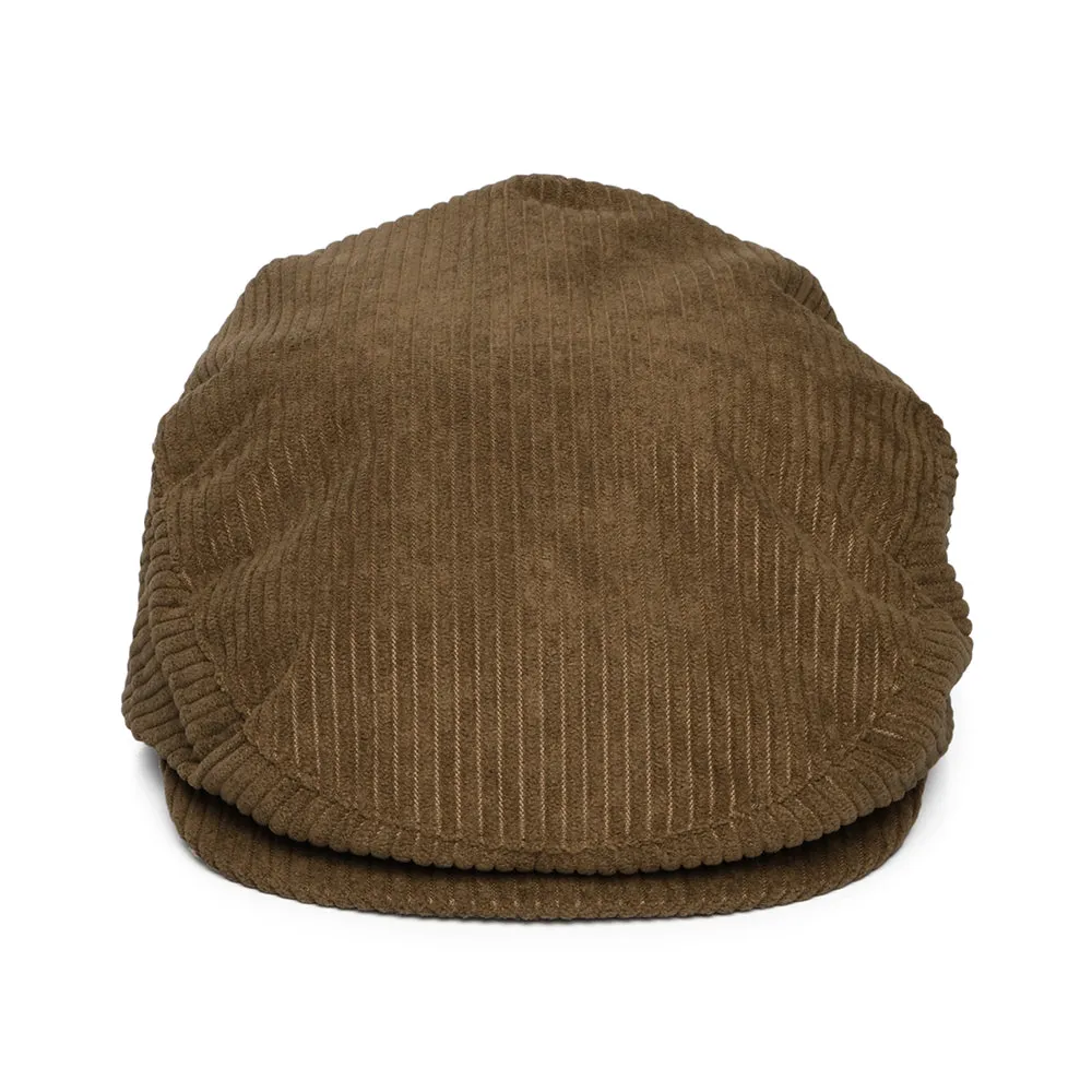 Brixton Hats Hooligan Wide Wale Corduroy Flat Cap - Light Brown