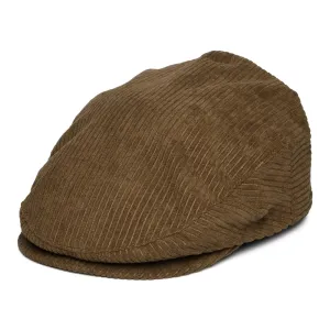 Brixton Hats Hooligan Wide Wale Corduroy Flat Cap - Light Brown