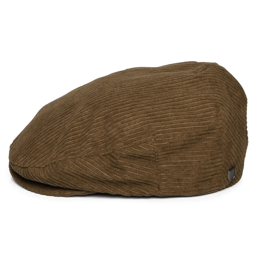 Brixton Hats Hooligan Wide Wale Corduroy Flat Cap - Light Brown