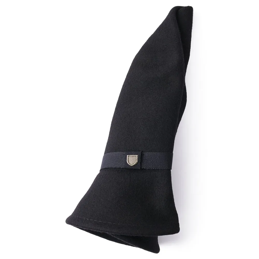 Brixton Hats Messer Packable Wool Felt Fedora Hat - Black