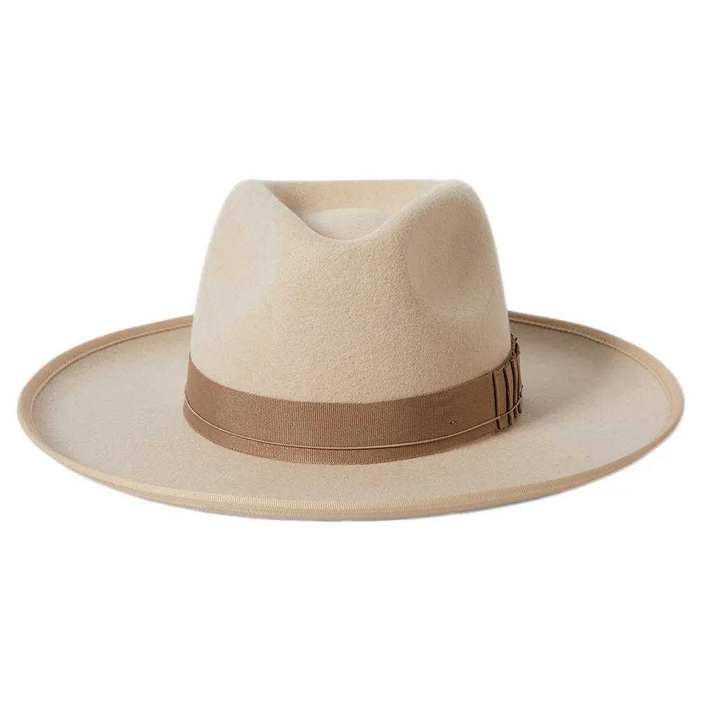 Brixton Hats Reno Wool Felt Fedora Hat - Beige-Sand