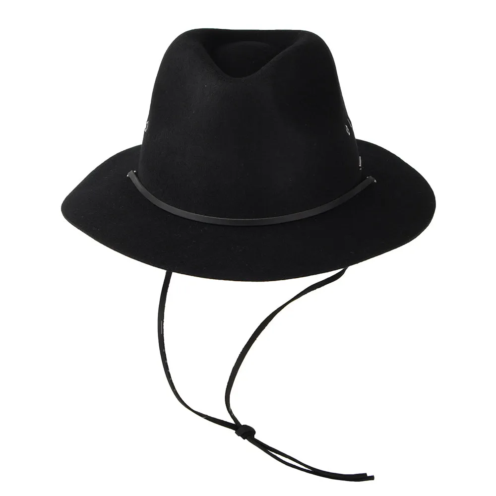 Brixton Hats Wesley Weather Guard Fedora Hat - Black