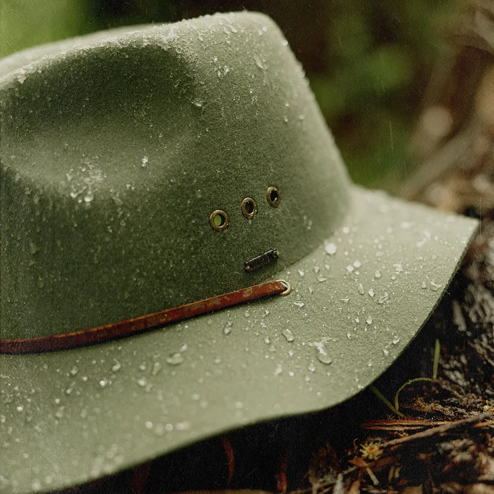 Brixton Hats Wesley Weather Guard Fedora Hat - Light Moss