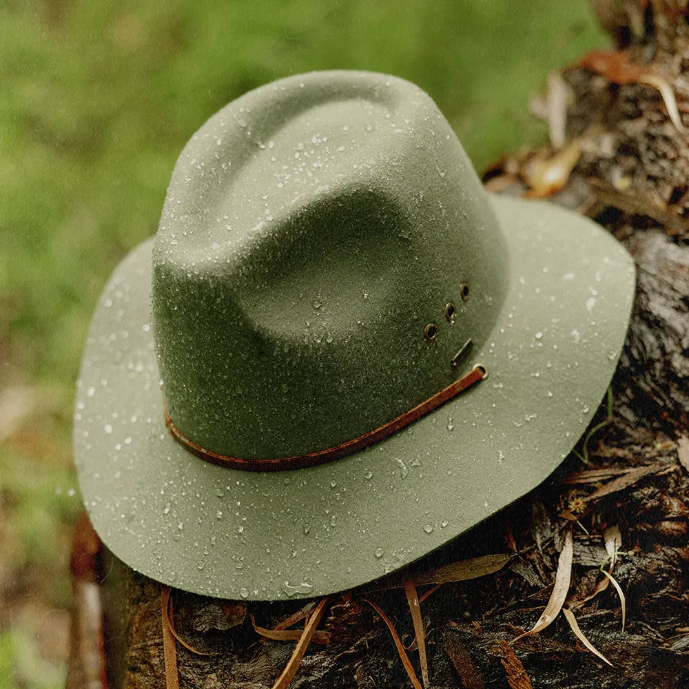 Brixton Hats Wesley Weather Guard Fedora Hat - Light Moss