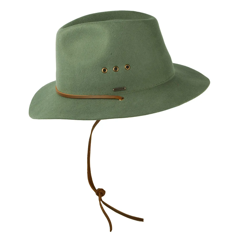 Brixton Hats Wesley Weather Guard Fedora Hat - Light Moss