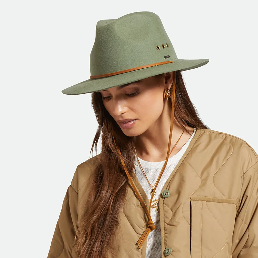 Brixton Hats Wesley Weather Guard Fedora Hat - Light Moss