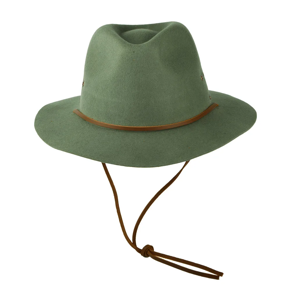 Brixton Hats Wesley Weather Guard Fedora Hat - Light Moss