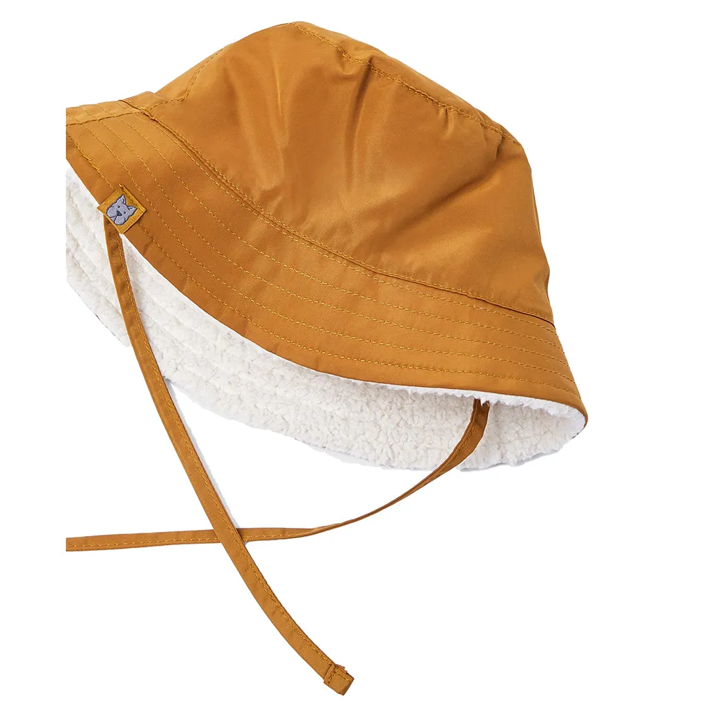 Brown Reversible Bucket Hat