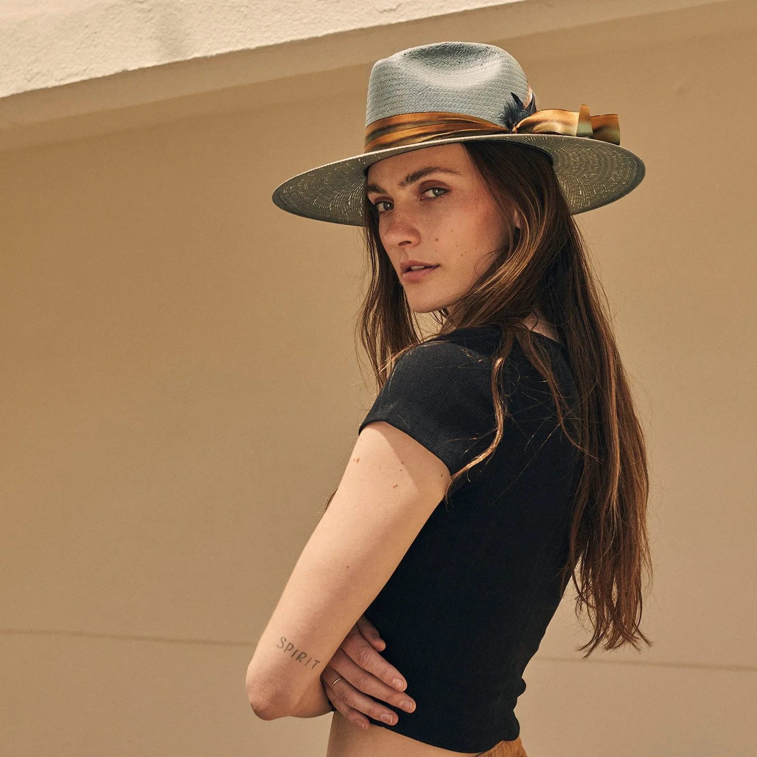 Caelus Straw Fedora -STETSON