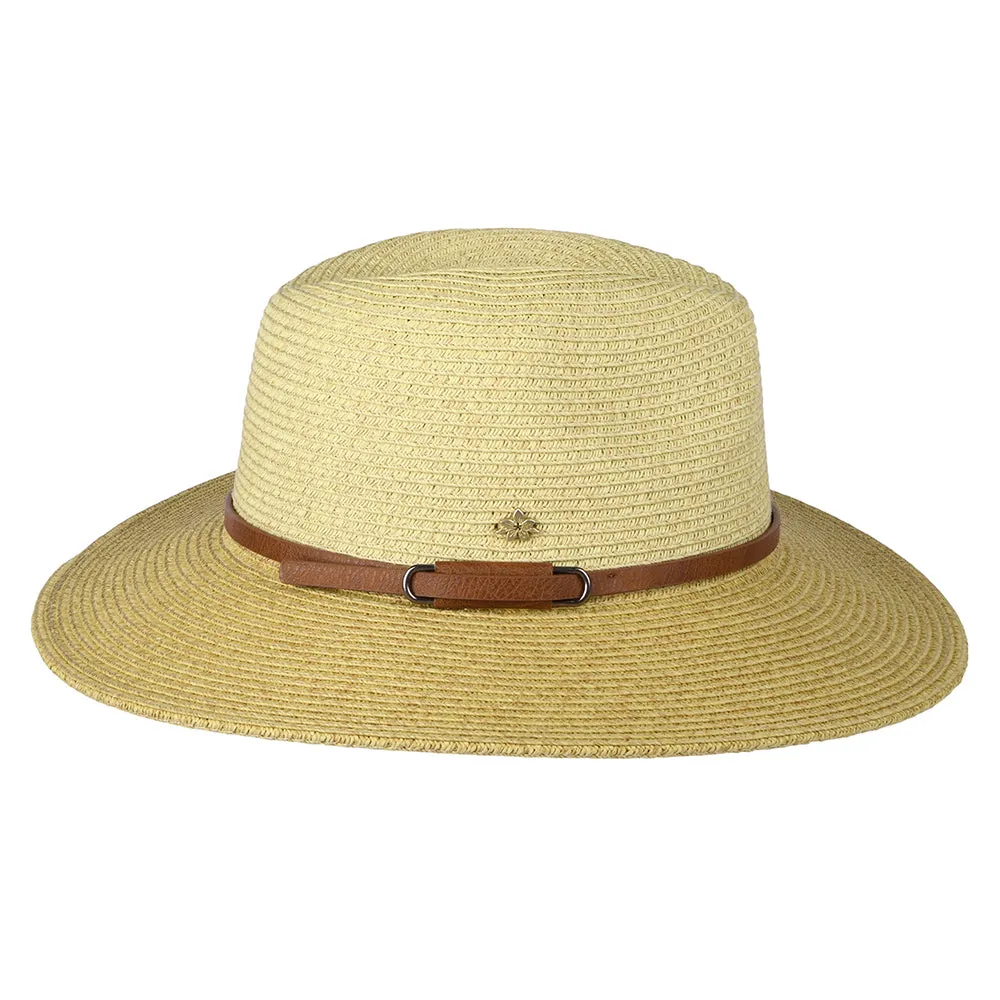 Cappelli Hats Sapo Paper Braid Safari Fedora Hat - Natural-Brown