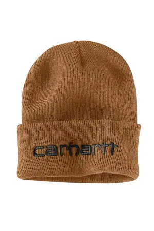 Carhartt Knit Cuff Logo Beanie in Brown | 104068-211