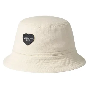 Carhartt WIP Hats Drewe Heart Cotton Twill Bucket Hat - Natural
