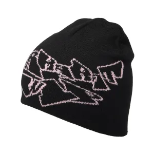 Carhartt WIP Hats Screwed Up Scripter Beanie Hat - Black-Light Pink