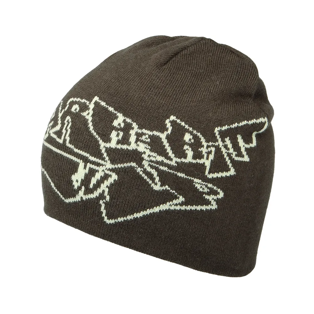 Carhartt WIP Hats Screwed Up Scripter Beanie Hat - Brown-Light Green
