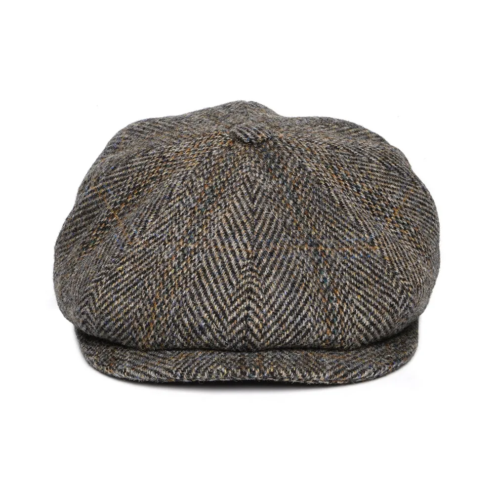 City Sport HARRIS TWEED Arthur Newsboy Cap - Multi-Coloured