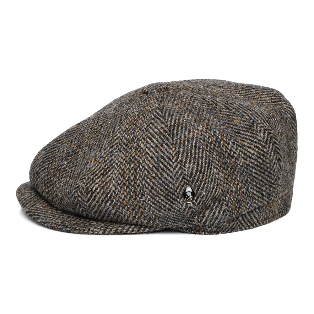 City Sport HARRIS TWEED Arthur Newsboy Cap - Multi-Coloured
