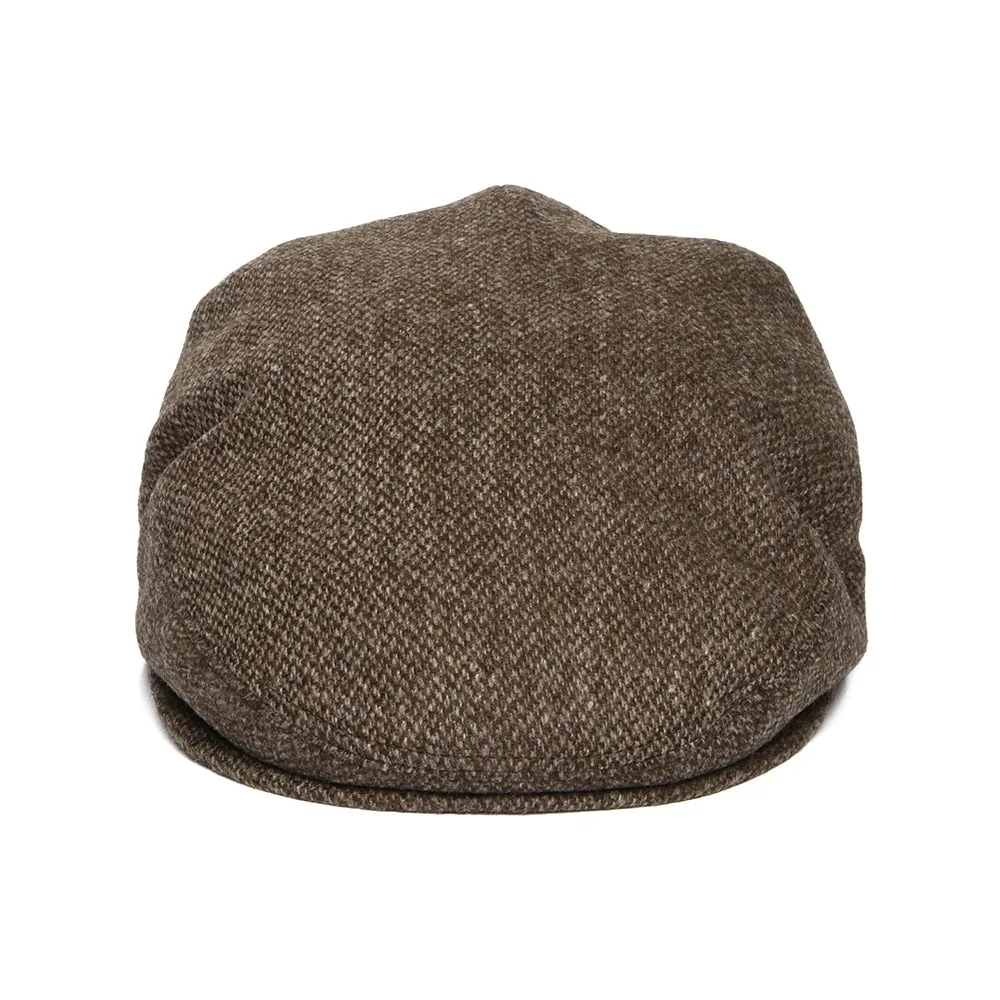 City Sport Merino Wool Flat Cap - Brown
