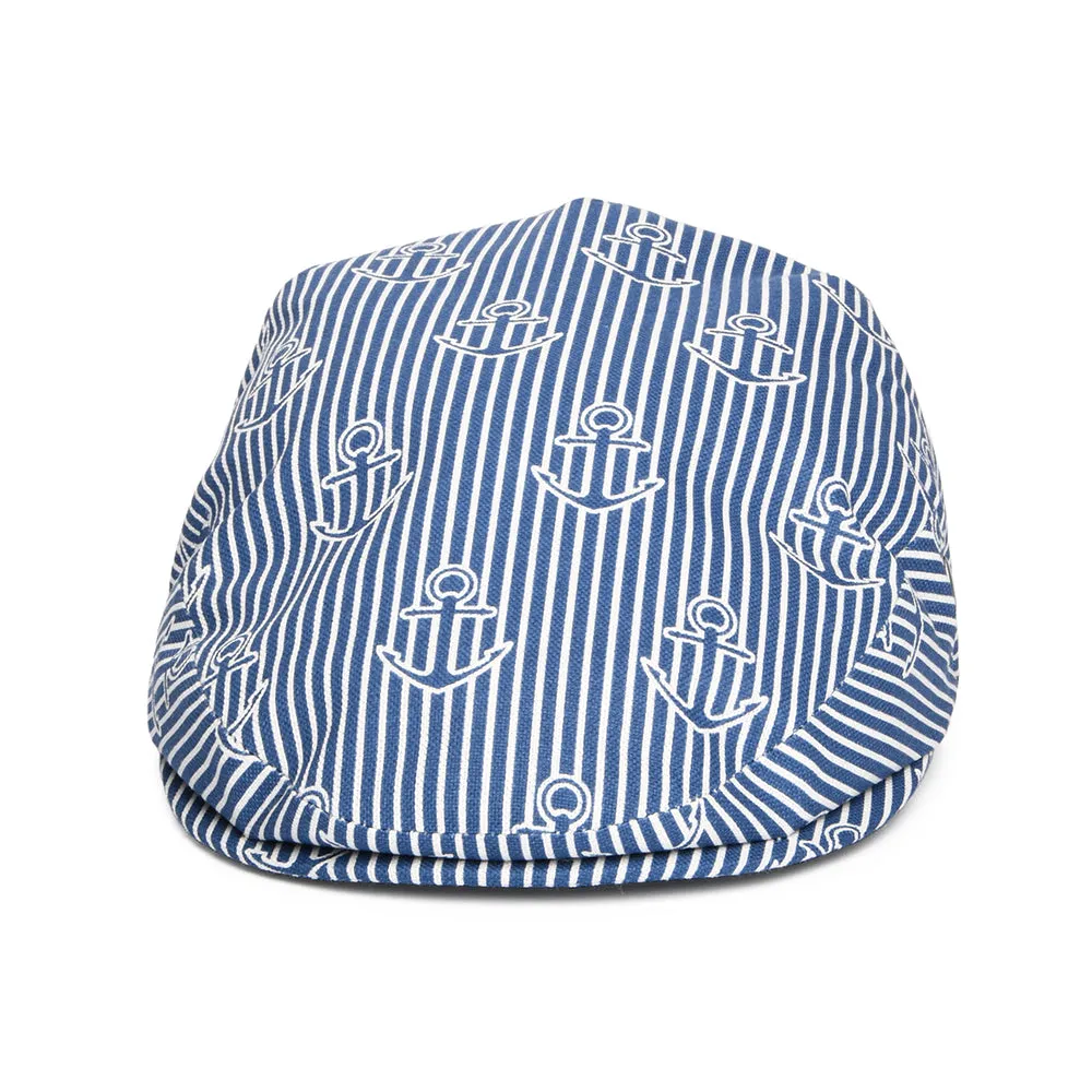 City Sport Sailors Cotton Flat Cap - Blue-White