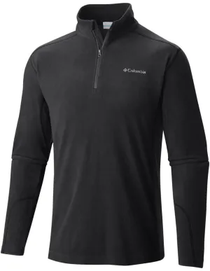 Columbia Men Black Sun Protection Klamath Range II Half Zip Fleece