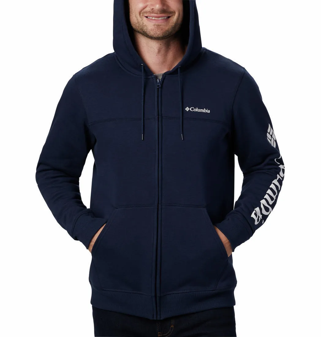 Columbia Men Blue Sun Protection M Logo Fleece Jacket