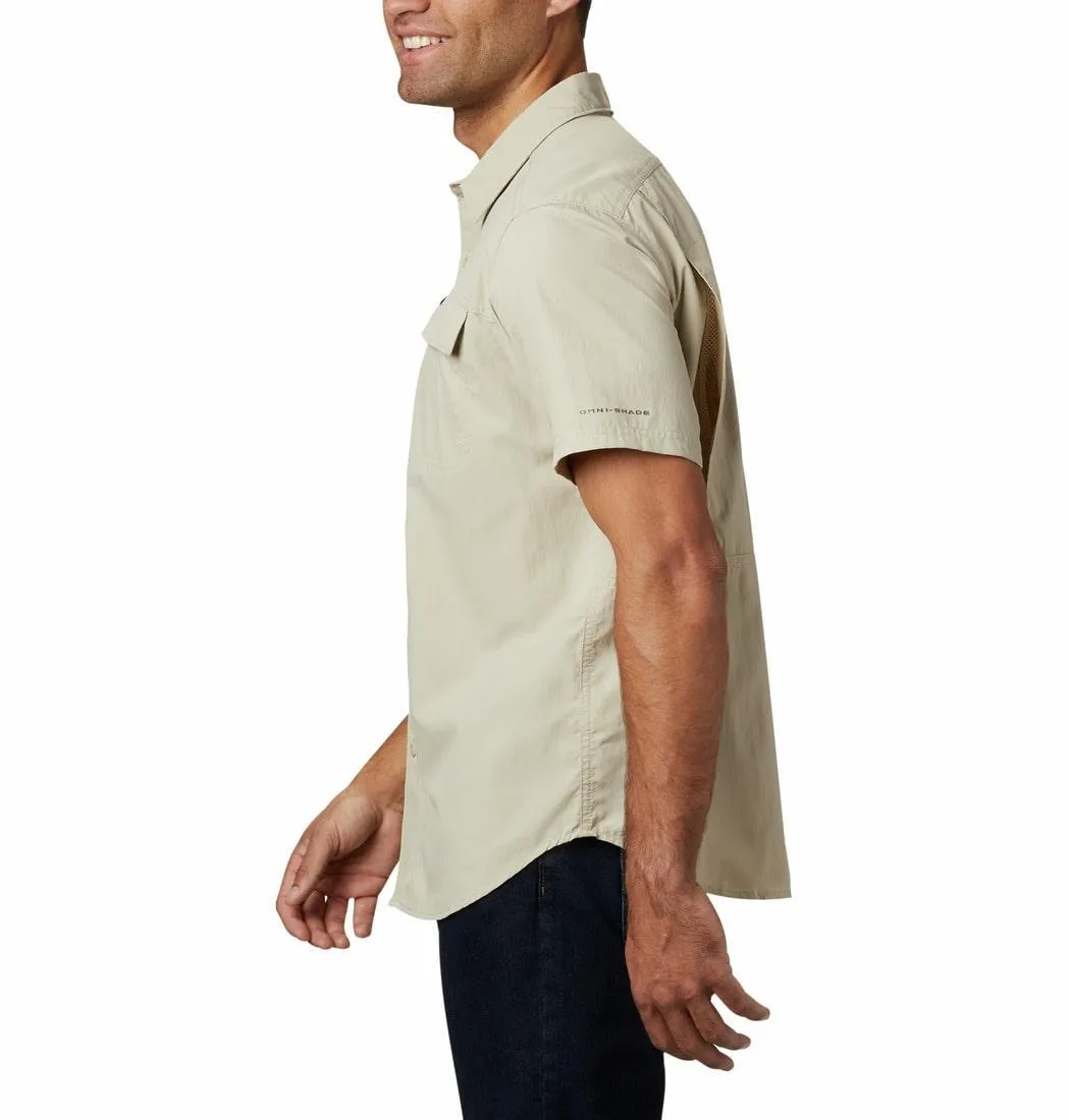 Columbia Men White Omni-Wick Silver Ridge 2.0 Short Sleeve Shirt