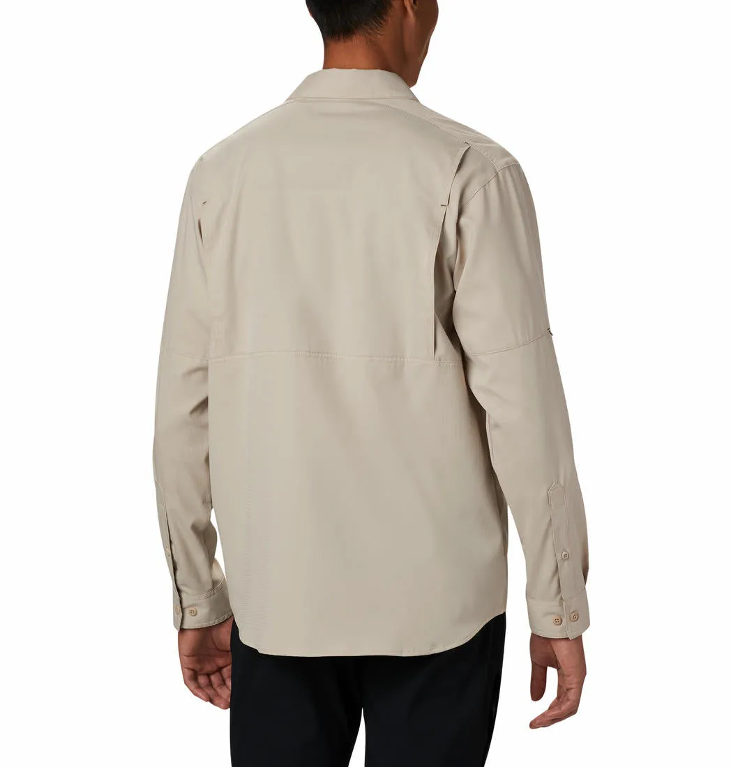 Columbia Men White Omni-Wick Silver Ridge Lite Long Sleeve Shirt