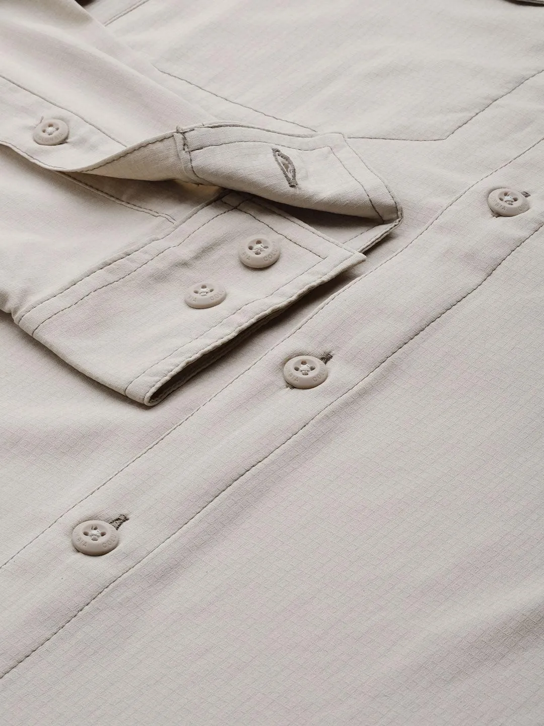 Columbia Men White Omni-Wick Silver Ridge Lite Long Sleeve Shirt