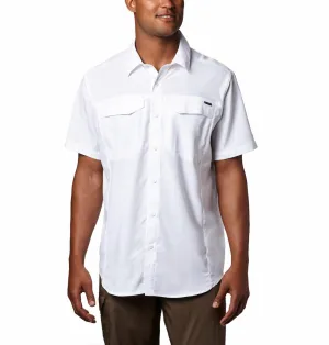 Columbia Men White Omni-Wick Silver Ridge Lite Short Sleeve Shirt