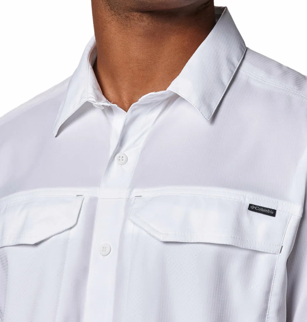 Columbia Men White Omni-Wick Silver Ridge Lite Short Sleeve Shirt