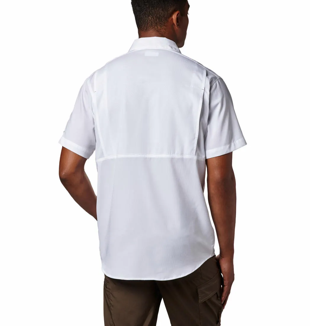 Columbia Men White Omni-Wick Silver Ridge Lite Short Sleeve Shirt