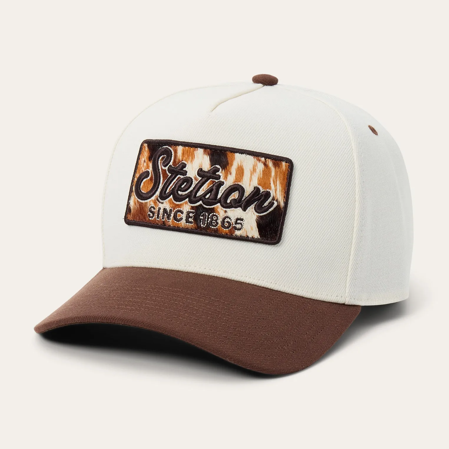 Cowhide Patch Trucker Hat -STETSON