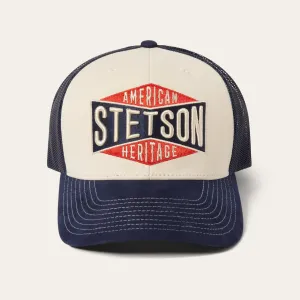 Cream American Heritage Trucker Cap -STETSON