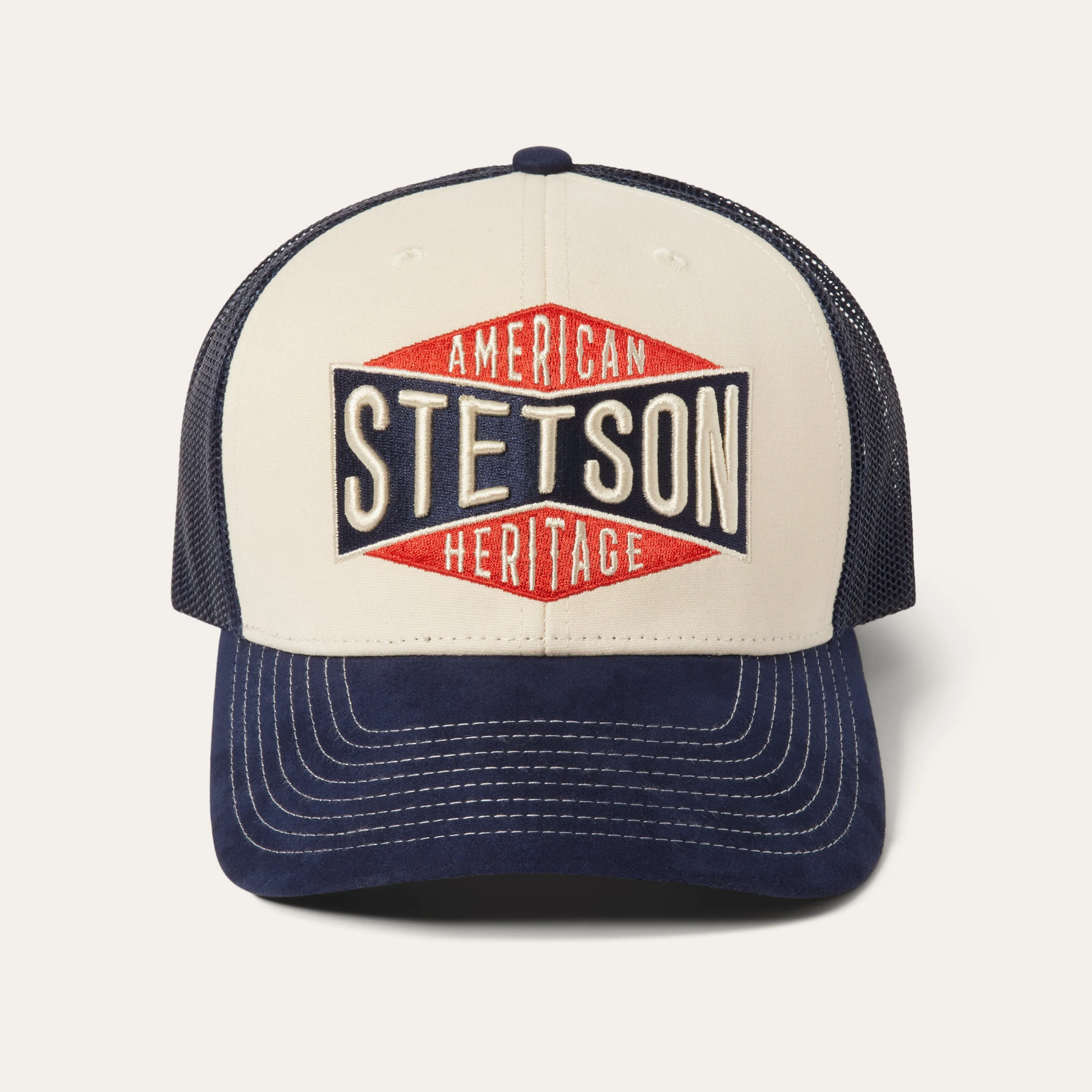 Cream American Heritage Trucker Cap -STETSON