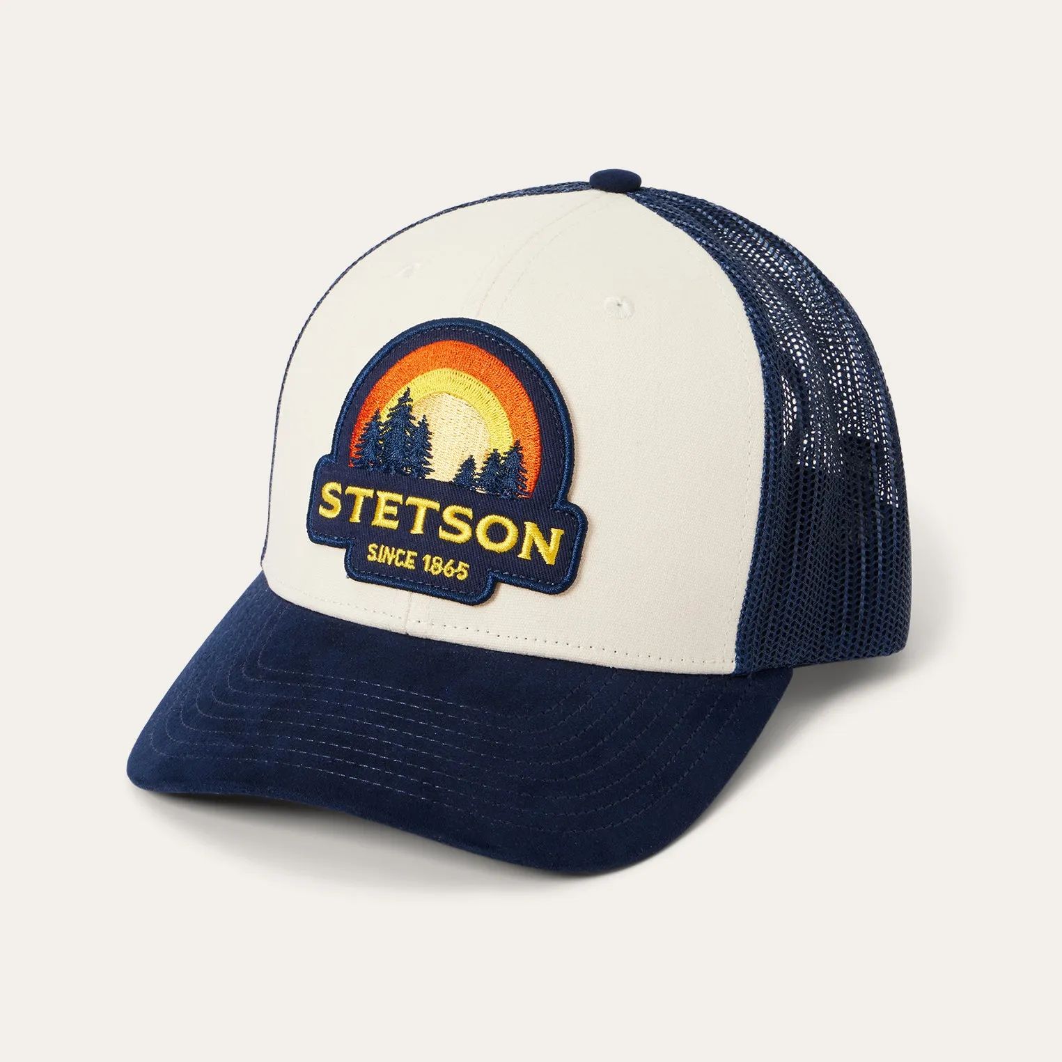 Cream Sunset Trucker Cap -STETSON