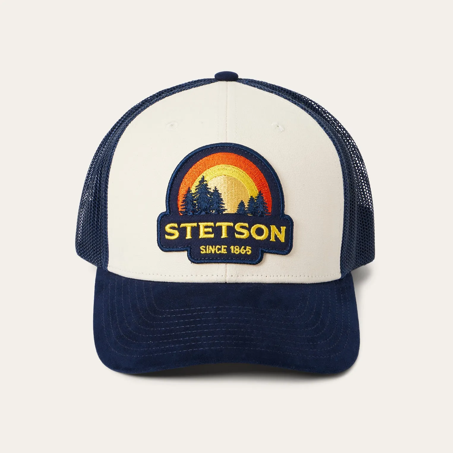 Cream Sunset Trucker Cap -STETSON